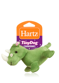 Hartz Tiny Dog Jungle Plush 3270004353 - Toy for dog Rhino