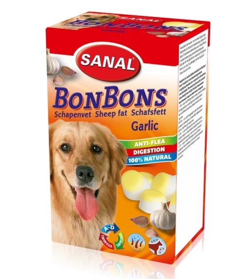 Sanal Sheep Fat BonBons Garlic - бонбони за козина с чесън150гр