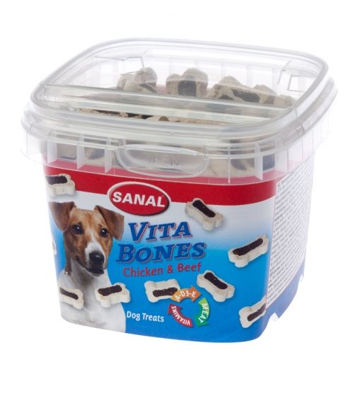 Sanal Vita Bones - малки хапки с пиле и говеждо 100гр