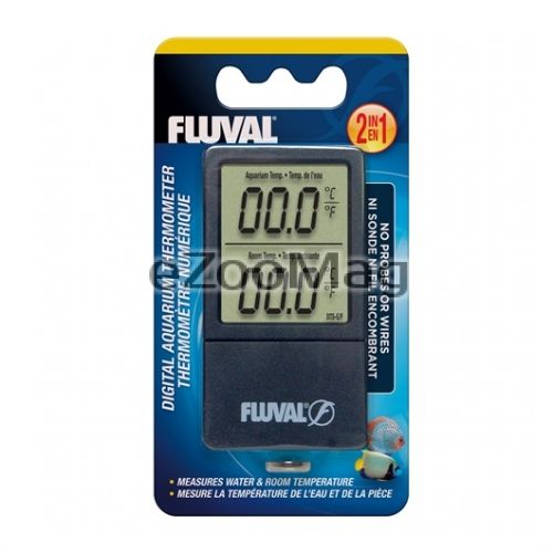 Hagen Fluval 2-in-1 Digital Aquarium Thermometer 11193