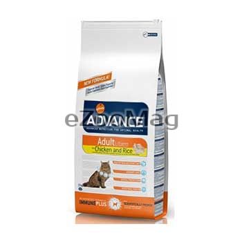 Advance Cat Adult Chicken & Rice - суха храна за котки с пиле и ориз15кг