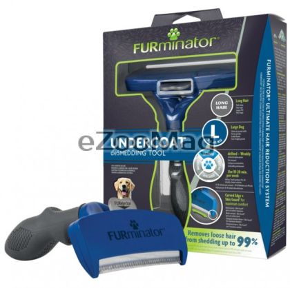Furminator-Четка за кучета .При линеене на козината, Дълга козина L 