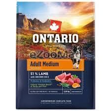 Ontario Adult Large Lamb & Brown Rice (12 кг)