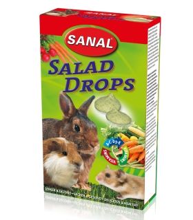 Sanal Salad Drops - зеленчукови бонбони за гризачи 45гр
