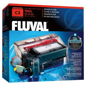 Fluval C3 Power Filter – Hang-On Filter for Aquariums up to 190 L